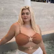 Gemma Collins Shows Off 3.5 Stone Weight Loss in Plunging Swimsuit