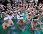 Global Weekend in Focus: Ice Baths, Protests and Sunflowers