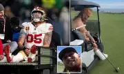 Injured 49ers Star George Kittle Hits Golf Course with Innovative 'Swingless' Club
