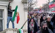 Iranian Flag Torn Down at London Embassy as Protests Sweep Iran and Europe