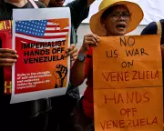 Jakarta Protest: Demonstrators Condemn US Military Action in Venezuela