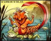 Jennings' Cartoon Depicts Trump's Shadow Over Starmer's UK