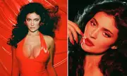 Kylie Jenner Unveils 'Cosmic Intense' Fragrance in Daring Red PVC Dress