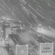 M1 chaos: Lorry crash and snow close three lanes, causing 4-mile queues