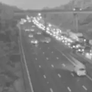 M3 Motorway Closed After Lorry Fire Causes Major Delays