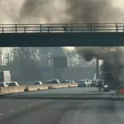 M6 Chaos: Four-Vehicle Crash & Car Fire Halts All Traffic Near Knutsford