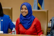 Man Detained After Spraying Substance at Rep. Ilhan Omar in Minneapolis Town Hall