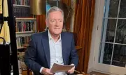 Piers Morgan Films Show from Home After Hip Surgery, Jokes About Trump