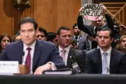 Protester Disrupts Marco Rubio Senate Hearing with 'War Crime' Chants