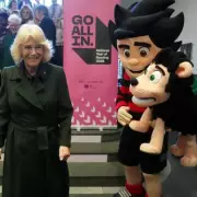Queen Camilla Champions Reading in Edinburgh, Meets Dennis the Menace
