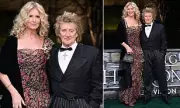 Rod Stewart and Penny Lancaster's Loving Display at Windsor Castle Premiere