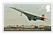 Royal Mail Launches Concorde Stamps for 50th Anniversary of First Commercial Flights