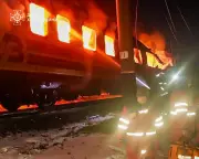 Russian Drone Strike on Ukrainian Passenger Train Kills Five in Kharkiv Region