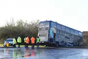 School Bus Crashes into Ditch on Icy Kent Road, All Pupils Unhurt