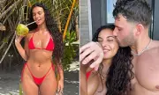 Sophie Piper Flaunts Red Bikini on Maldives Getaway with Josh Ritchie