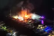 Sydney marina inferno sinks three luxury yachts, sparks major environmental response