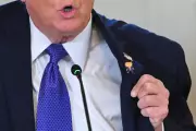 Trump's 'Happy Trump' Lapel Pin Steals Show at White House Oil Meeting