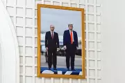 Trump's White House Display: Putin Photo Hangs Above Family Portrait