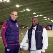 Tuchel Mentors Young Coach Hall in Chase Programme's St George's Park Session