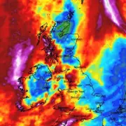 UK Weather Maps Turn Red: 1.7 Inches of Rain Forecast for South