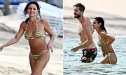 Vick Hope & Calvin Harris Enjoy Barbados Getaway After Baby & New Wellness Role