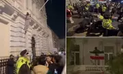 Violent Clashes at Iranian Embassy in London After Flag Removed
