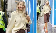 Vogue Williams Defies London Weather in Summer Outfit Amid Home Renovation