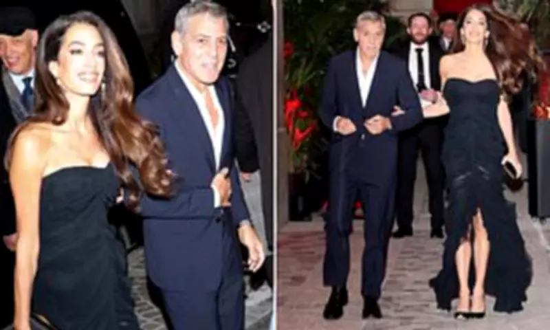 George and Amal Clooney Dazzle at Omega House Dinner in Milan