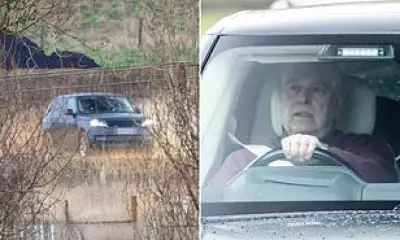 Andrew Windsor's Car Takes Off-Road Detour to Avoid Media at Sandringham