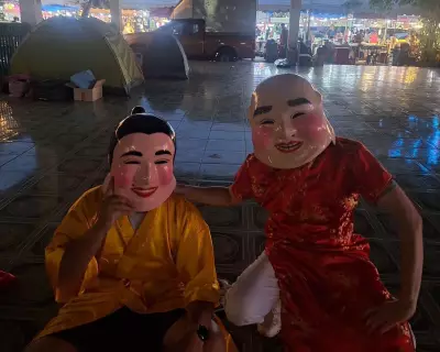 Bangkok Police Use Creative Disguises to Arrest Criminals at Temple Fairs