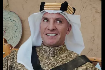 Brendan Rodgers Celebrates Saudi Founding Day in Traditional Dress with Gun