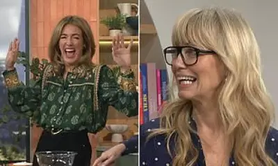 Cat Deeley Blushes as Co-Star Praises Her Bottom Live on This Morning