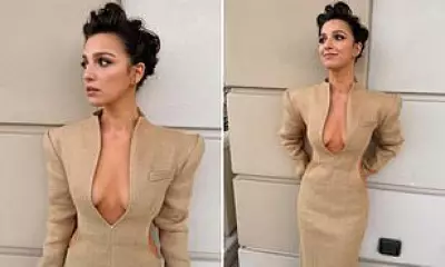 Marisa Abela Stuns at Winter Olympics in Milan with Omega House Appearance