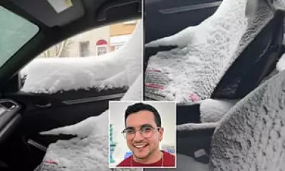 Philadelphia Man's Car Filled with Snow After Key Fob Mishap During Blizzard