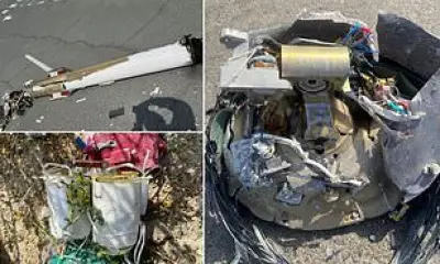 UAE Releases Debris Photos After Intercepting Iranian Missile Barrage