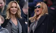 Amanda Holden Cheers Everton to Victory in Glamorous Style at Fulham Clash