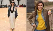 Anita Rani Stuns at London Fashion Week in Daring Plunging Dress