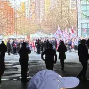 Britain First March and Counter-Protests Draw Hundreds in Manchester City Centre
