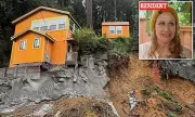 California Redwood Home Teeters on Cliff Edge After Hillside Erosion