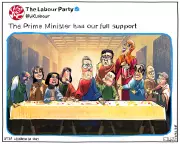Cartoonist Ella Baron's 'Last Supper' Depicts Keir Starmer's Political Crucible