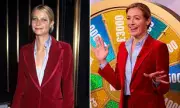 Cat Deeley Channels Gwyneth Paltrow in Red Velvet Suit on This Morning