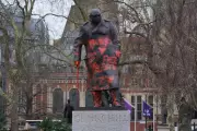 Churchill Statue Vandalised with 'Zionist War Criminal' Graffiti, Man Arrested