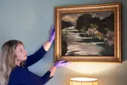 Churchill's Hidden Artistry: 'Quiet Waters' Painting Debuts in UK Exhibition