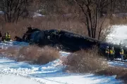 Connecticut Freight Train Derailment Sends Propane Cars into Water