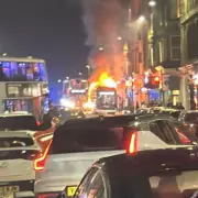 Edinburgh Bus Erupts in Flames on South Clerk Street, Fire Crews Respond