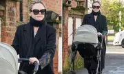 Emily Atack's Casual Outing with Son Follows Provocative Lingerie Campaign