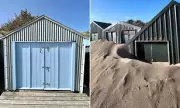 Exclusive Abersoch Beach Huts Buried Under Sand Mountains After Winter Storms