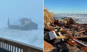 Four Outer Banks Homes Collapse Into Atlantic During Historic Winter Storm