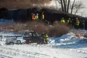 Freight Train Derails in Connecticut, Propane Cars Plunge into River