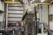 Giant Golden Trump Statue Dispute Delays Display at Miami G20 Venue